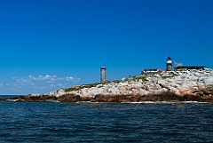 Rocky Matinicus Rock Island with Lighthouse in Maine